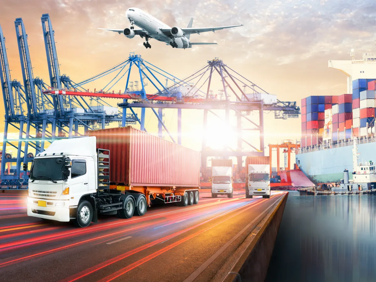 Freight by road, sea and air